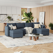 Modular Sectional Sofa, 6 Seat Modular Couch with Storage