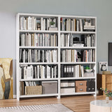 Bookshelf,5 Tier Bookshelves,69" Tall White Bookcase Shelf Storage Organizer