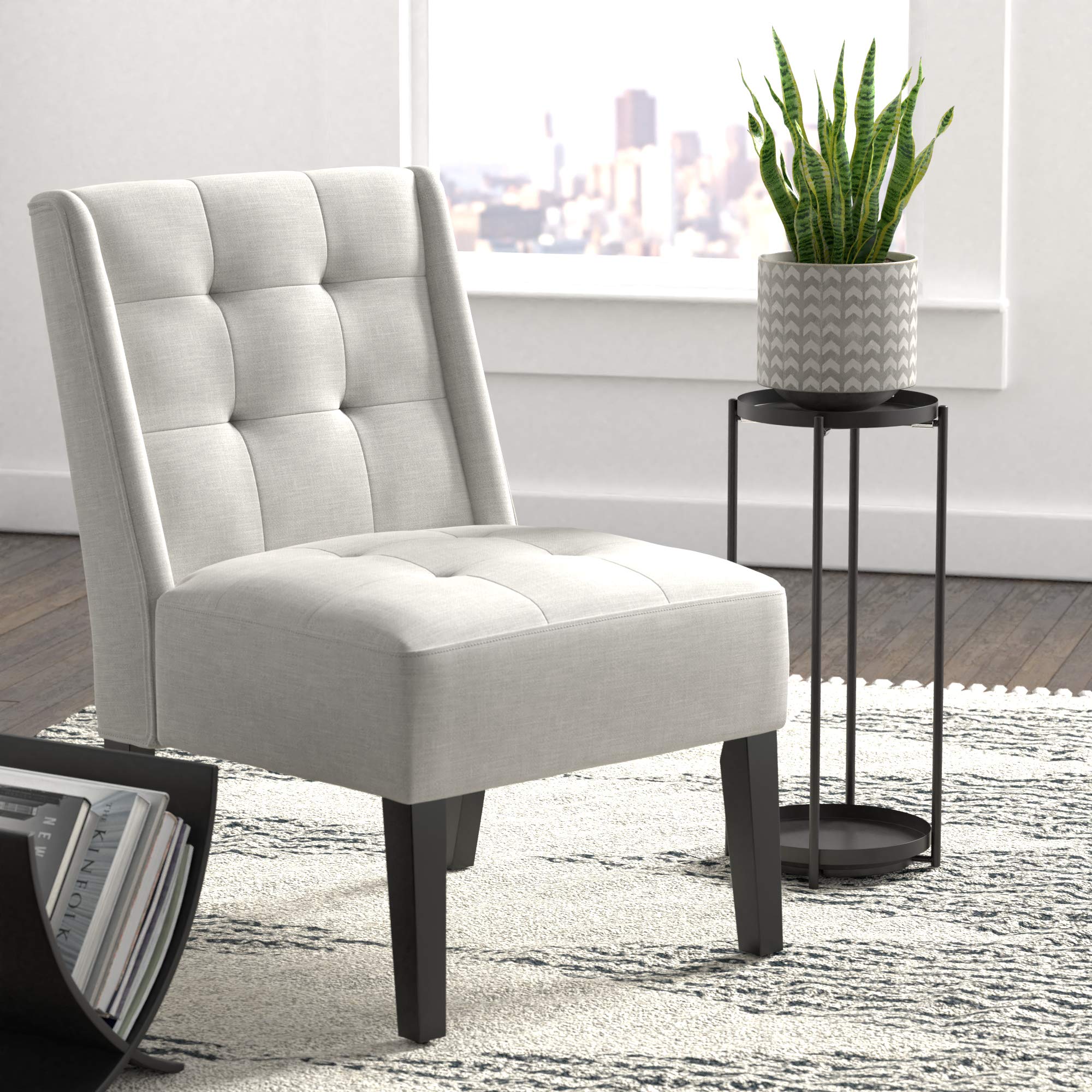 Round Plant Stand, Black