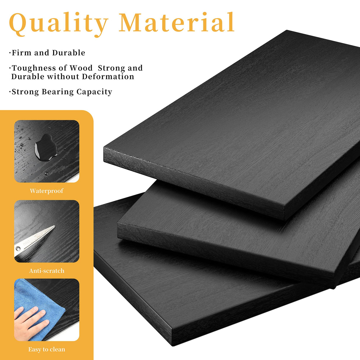 Shintenchi Bookshelf,6-Tier Open Bookcase and Bookshelves,6 Shelf Display Storage Shelves Floor Standing 70.6 inches Tall Bookcase for Home Office, Living Room (Black)