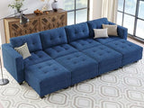 Modular Sectional Sleeper Sofa Couch with Storage Seat Reversible Modular Sofa Couch