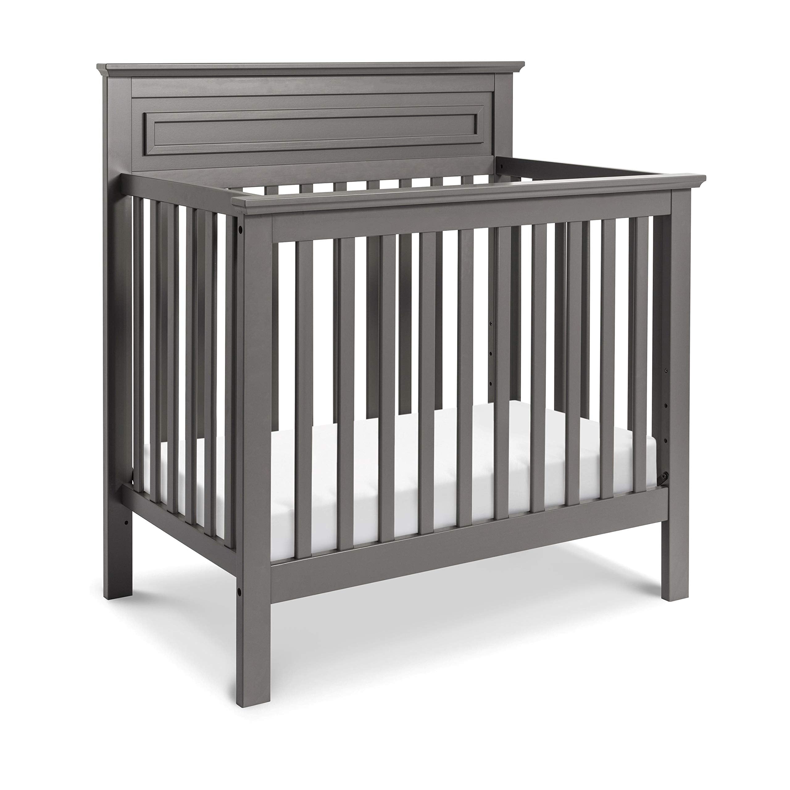 Autumn 4-in-1 Convertible Mini Crib in Slate, Greenguard Gold Certified