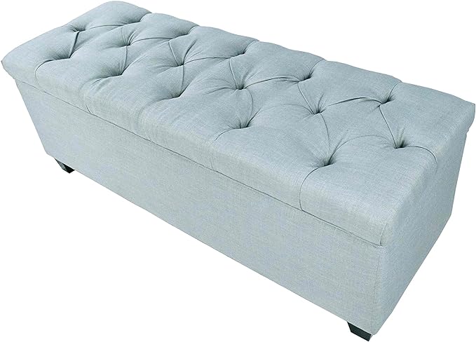 Candice Pumpkin Upholstered Storage Bench