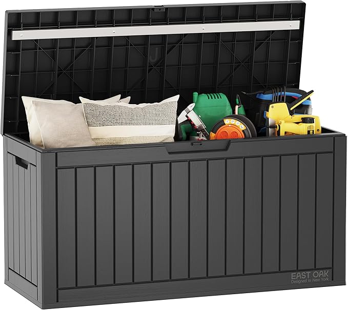 Outdoor Storage Box, 31 Gallon Deck Box Indoor and Outdoor Use