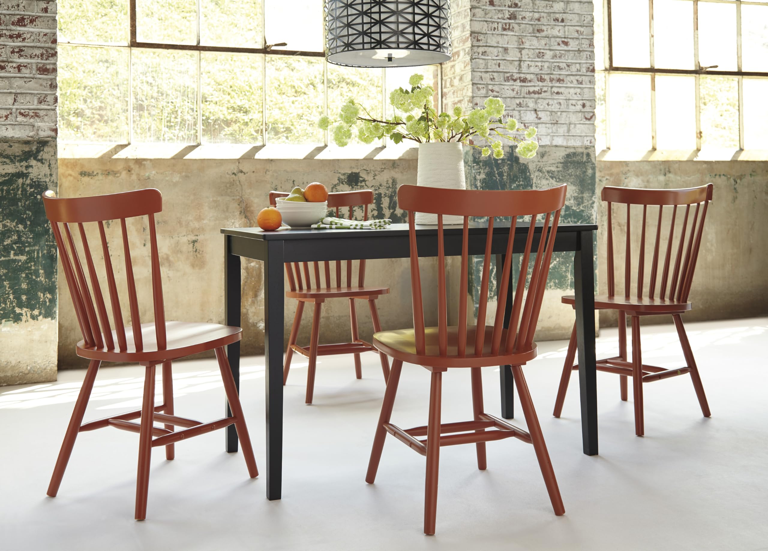 Kimonte Rectangular Dining Table - Contemporary Black Wood