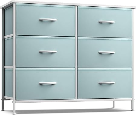 Dresser with 6 Drawers - Furniture Storage Tower Unit for Bedroom