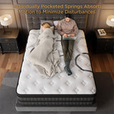 King Mattress 14 Inch Hybrid Mattresses Euro Top Medium Firm for Back & Lumbar Support