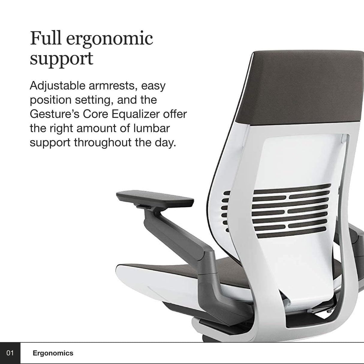 Office Chair - Ergonomic Work Chair with Wheels for Carpet - Comfortable Office Chair