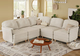 Sectional Couch L Shaped Sofa with Storage, Corner Modular Sofa with Chaise, 86