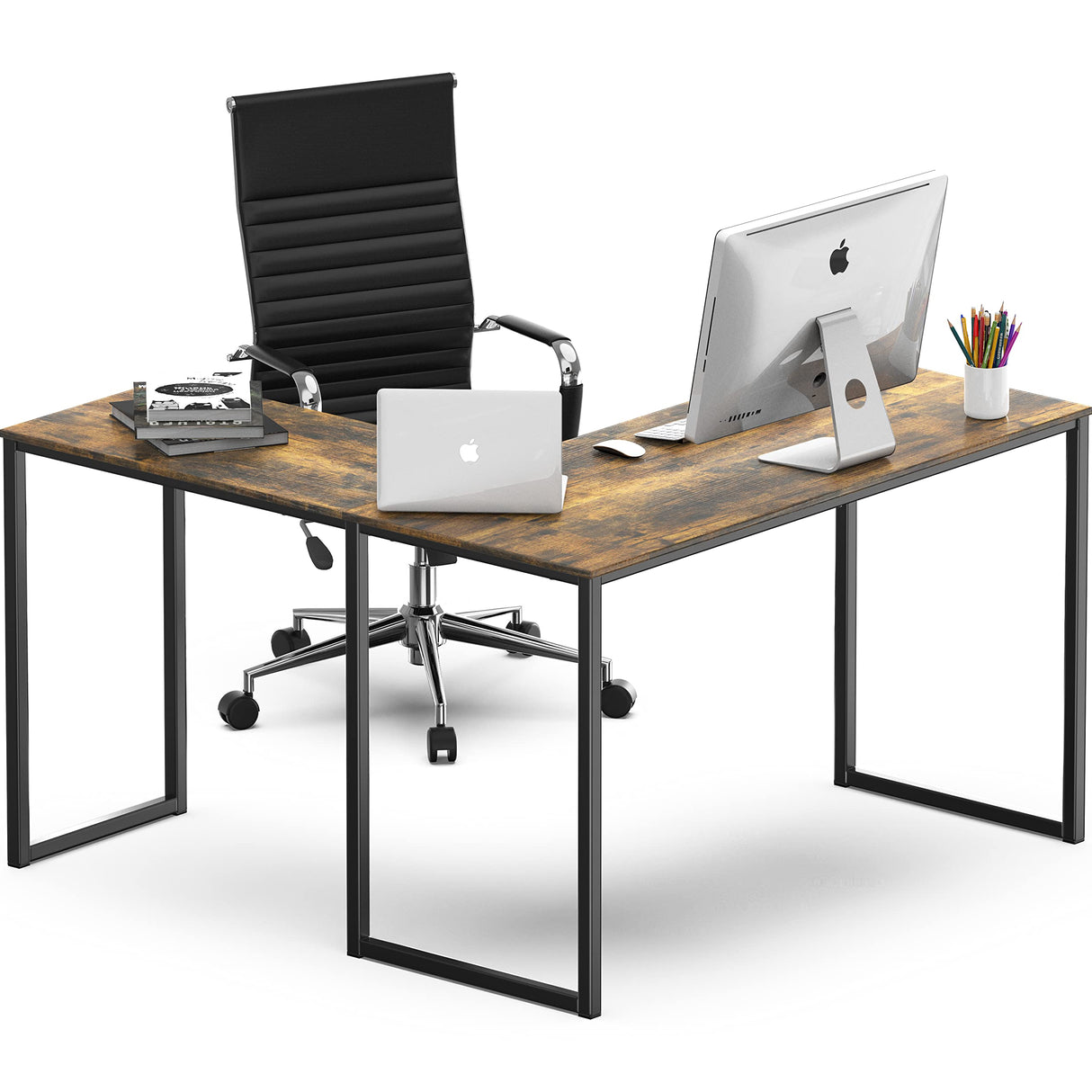 48-Inch Mission L-Shaped Home Computer Desk