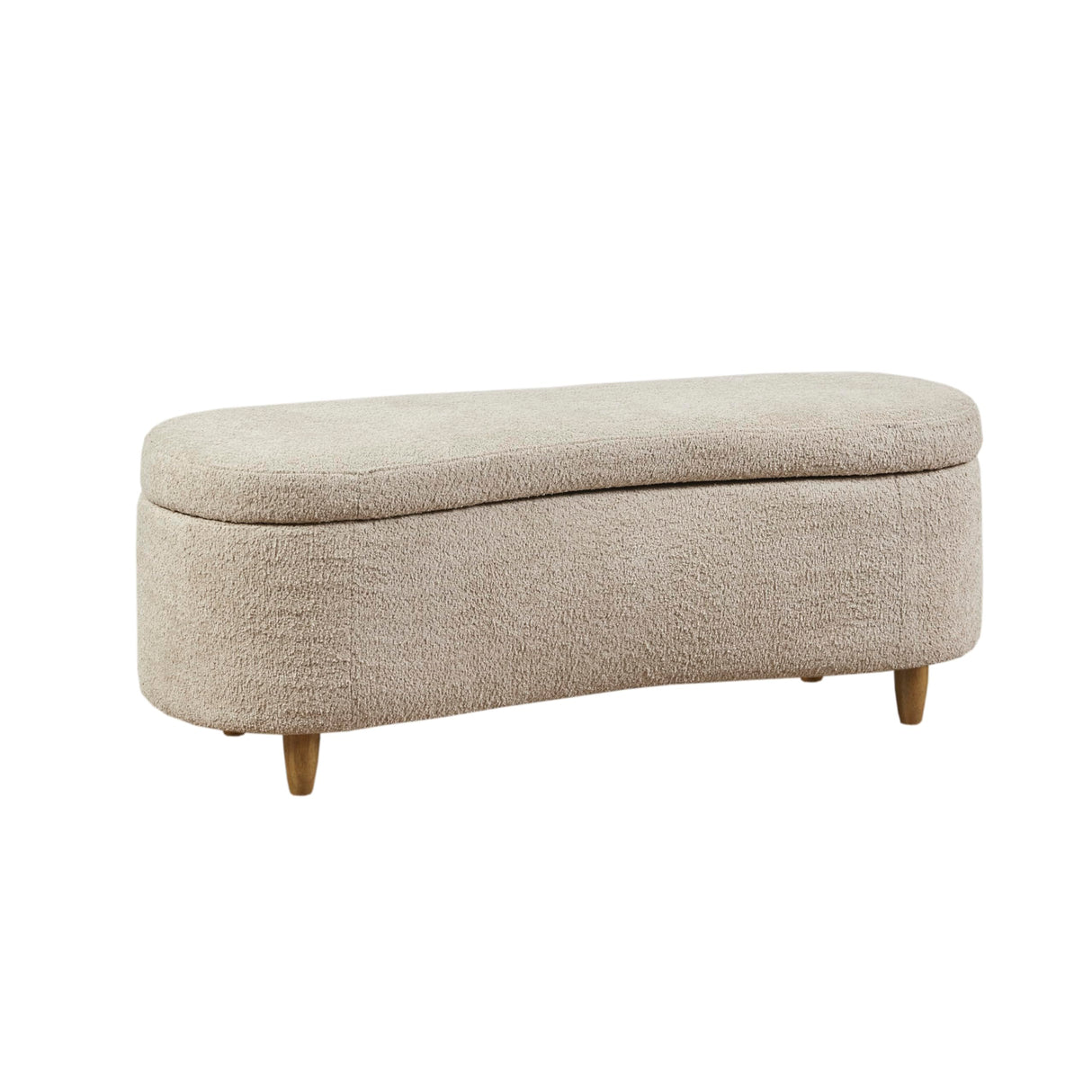 Bailey Entryway Accent Living Room Flip Top, Boucle Cozy Plush Upholstery Modern