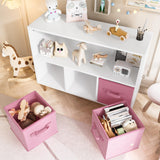 Toy Storage Organizer with 3 Drawers, Multi-Functional Children Bookcase