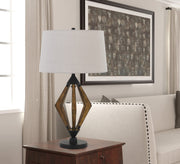 150W 3 Way Metal/Pine Wood Table lamp BO-2856TB