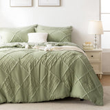 King Size Comforter Set-Green Comforter Set, All Seasons Bedding Set