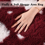 Fluffy Bedroom Rug Carpet - 6x9 Feet Shaggy Area Rugs for Living Room, Soft Rug for Girls Boys Kids Room,