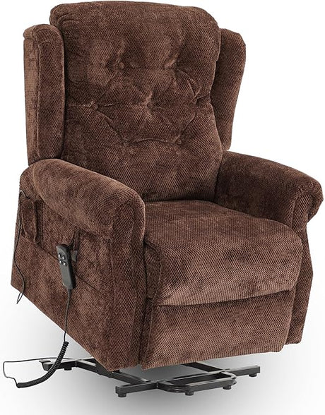 9199 Elegant Lay Flat Lift Chair for Elderly Recliner with Dual Motors Power Lift Recliner