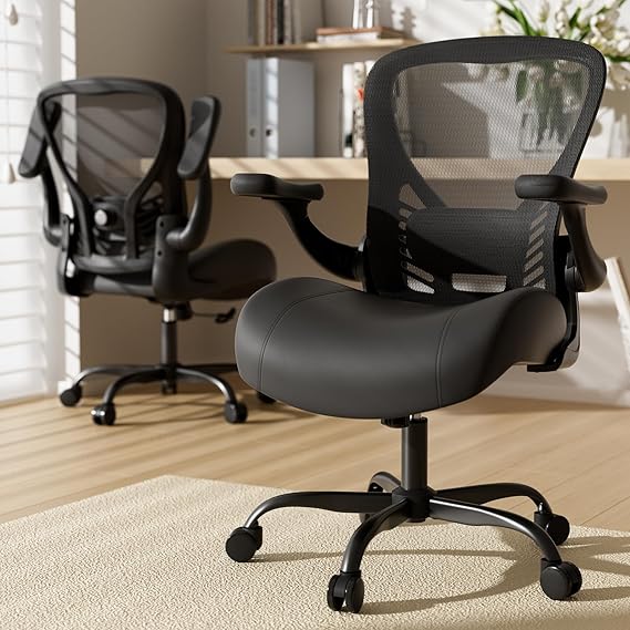 Ergonomic Office Chair with Memory Foam Seat and Adjustable Lumbar Support