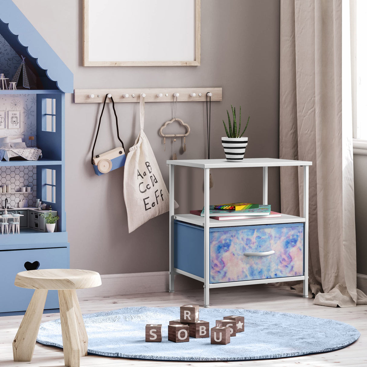 Nightstand with 3 Drawers – Kids Bedside Furniture & Night Stand End Table