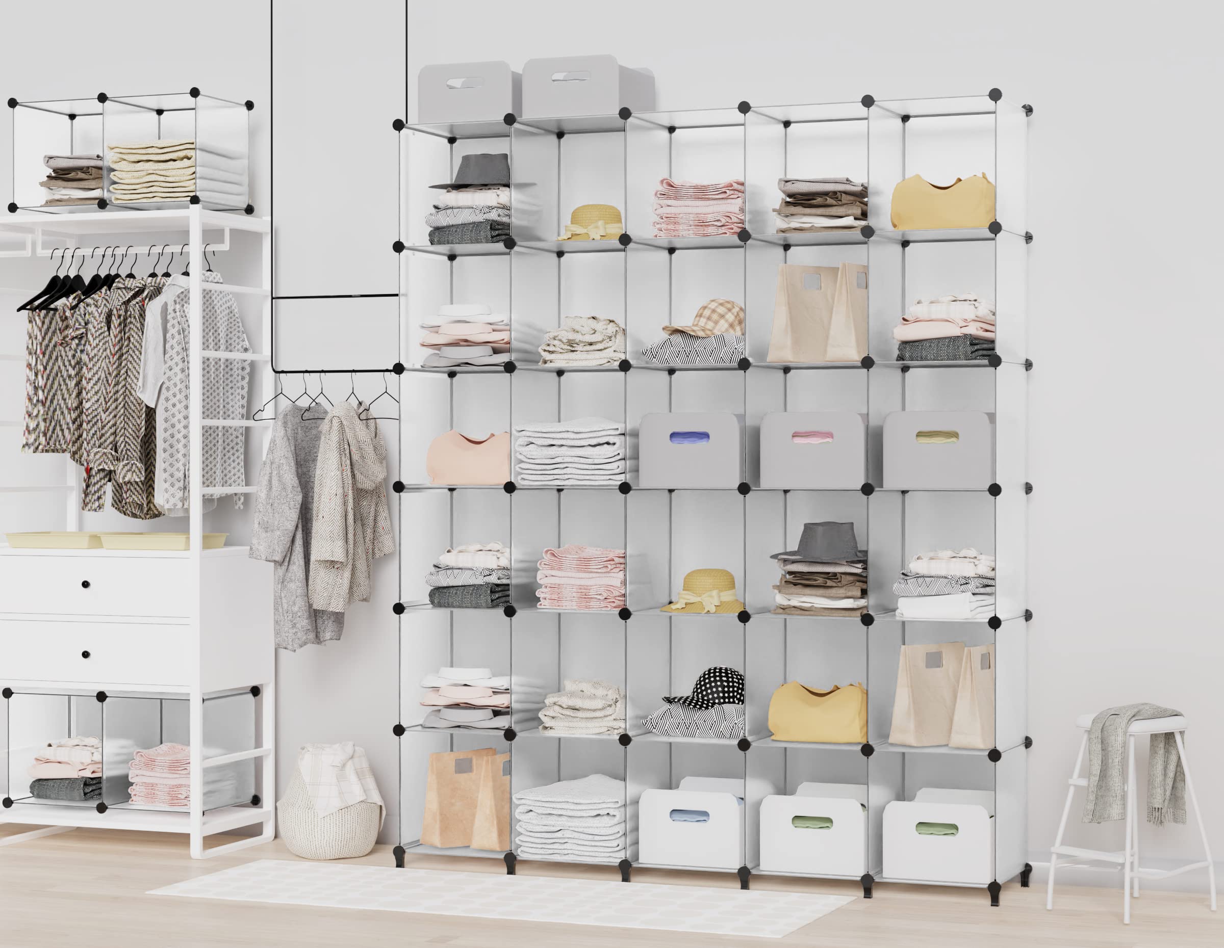 Closet Organizer, 12-Cube Closet Organizers and Storage,