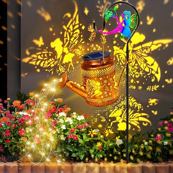 Solar Garden Lights Outdoor, Solar Watering Can Lights Garden Decor Gifts for