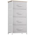 Dresser with 4 Drawers - Fabric Storage Tower, Organizer Unit for Bedroom