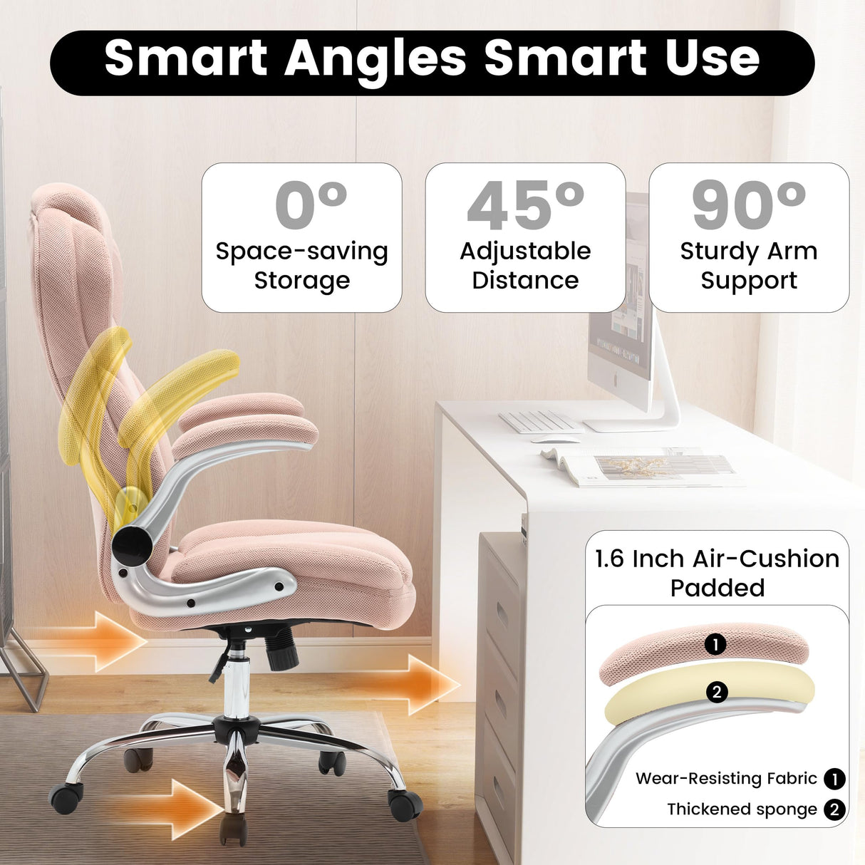 Heavy Duty Office Chair 500lbs Capacity - Ergonomic Big & Tall Desk Chair