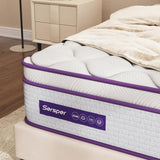 Queen Size Mattress - 10 Inch Hybrid Mattress with Memory Foam & Heavier Coils - Ergonomic Design for