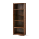 ` 71" 5-Shelf Standard Bookcase () (A Canyon Walnut, 71")