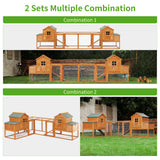 79" Chicken Coop Hen House Wooden Chicken House Poultry Cage