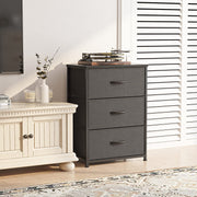 Dresser Nightstand for Bedroom, Small Kids Bedroom Fabric Tall Dresser