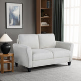 Solutions Watford Loveseat with Rolled Arms, Oyster