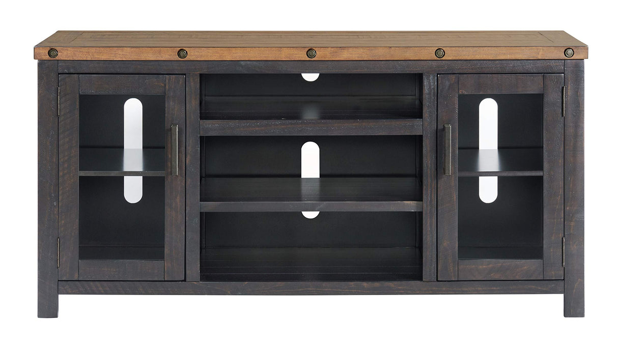 Bolton, 65" TV Stand, Black Stain and Natural