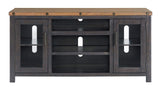 Bolton, 65" TV Stand, Black Stain and Natural