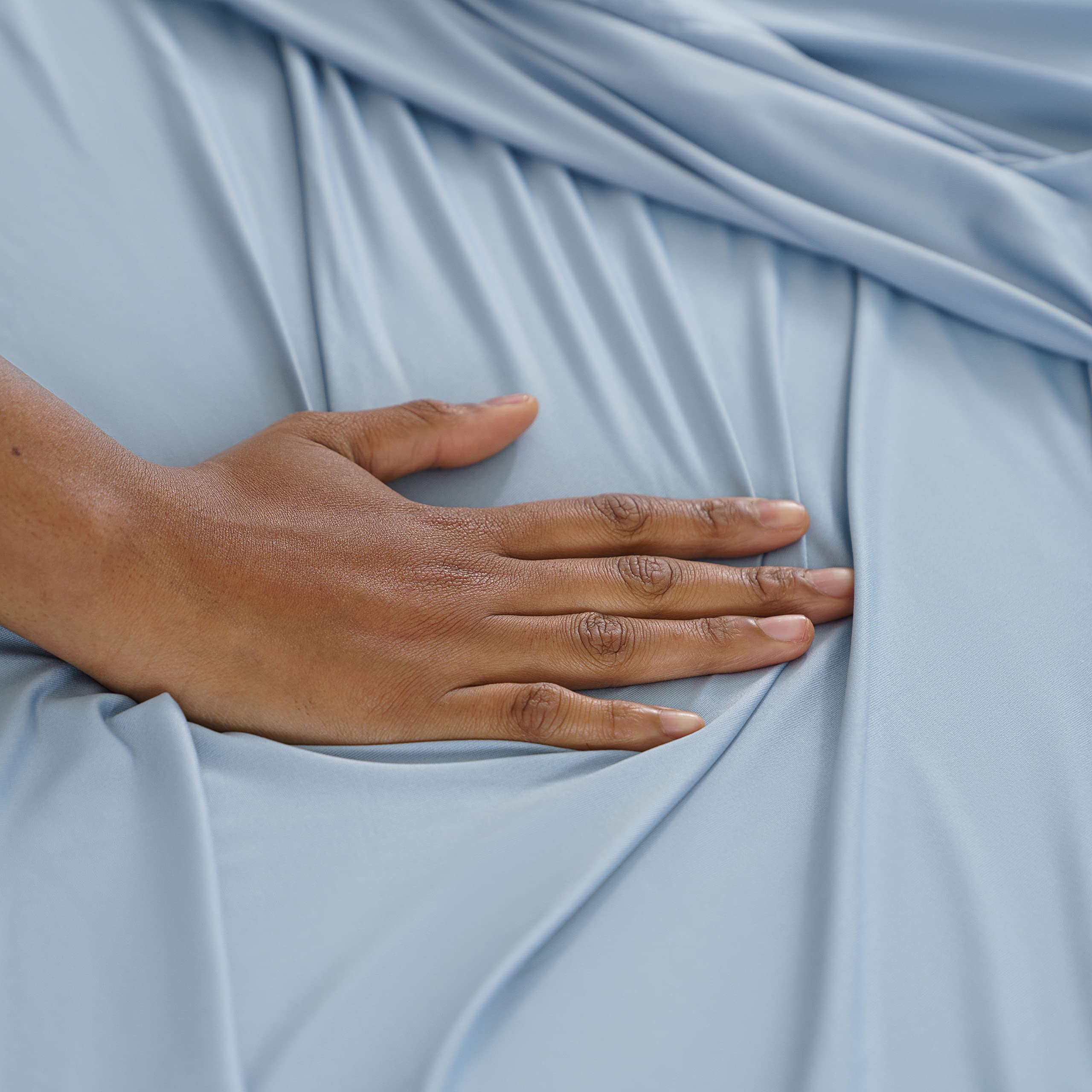 Active Comfort Sheet Set,Ultra-Soft, Breathes Better Than Cotton - Blue Sky