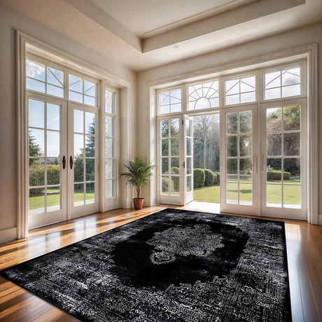 Printed Area Rugs with Ultra Thin Super Strong for Living Room Bedroom, Distressed