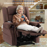 Dual Motor Safely Knuckle Arm Power Lift Chairs Recliners for Elderly