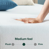 12 Inch Green Tea Cooling Memory Foam Mattress [New Version], Twin, Fiberglass free