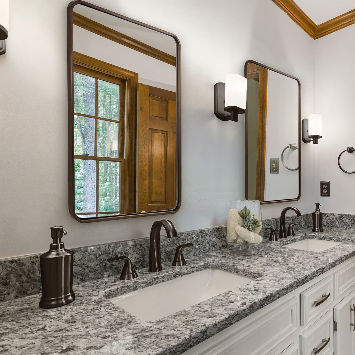 Bathroom Mirror, Bronze Wall Mirror, Bronze Vanity Mirror