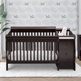 Princeton Junction 4-in-1 Convertible Crib and Changer - Greenguard Gold Certified, Dark