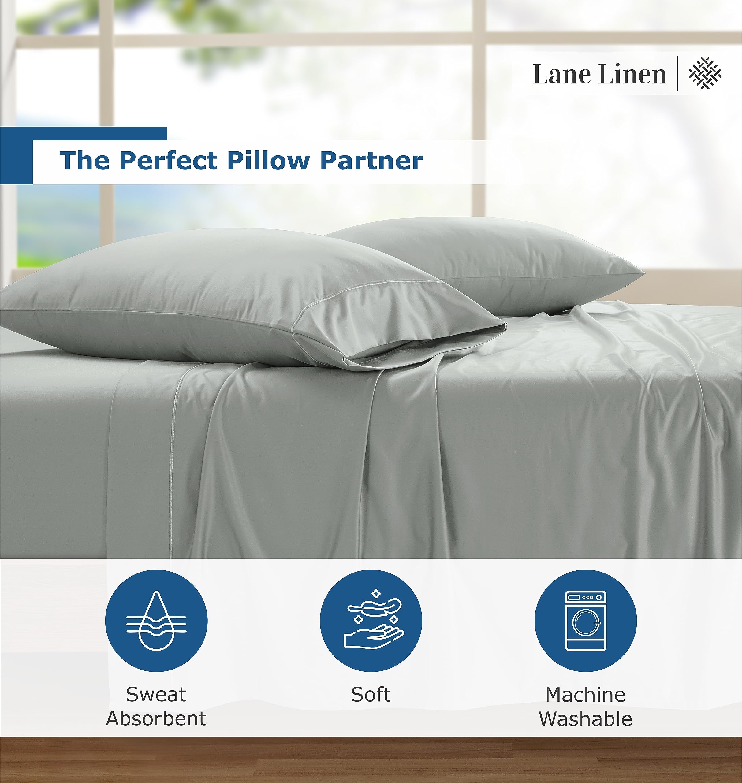 100% Egyptian Cotton King Size Sheets Set - 1500 TC, 4 Pieces - Luxury Sateen Weave Cotton Sheets King Size Set