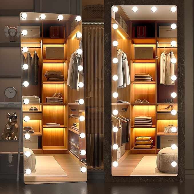 Full Length Mirror with Lights,  Led Standing Mirror