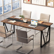 6FT Conference Table, 70.8W x 31.5D inch Meeting Seminar Table