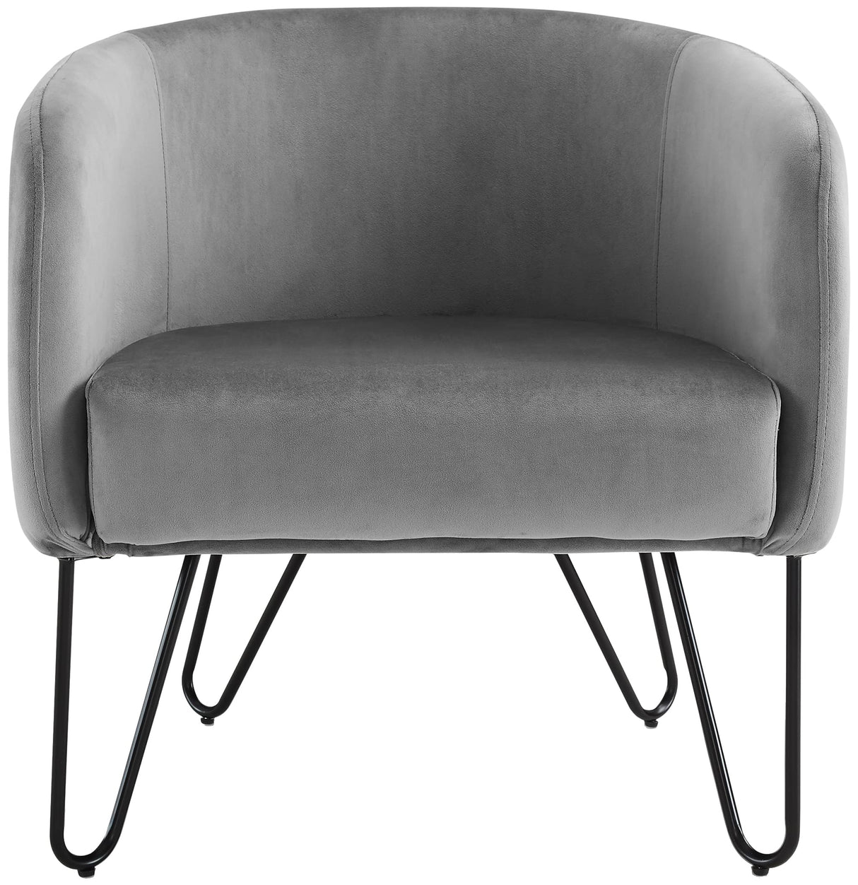 Crosley Furniture Parkway Velvet Living Room Accent Chair, Gray