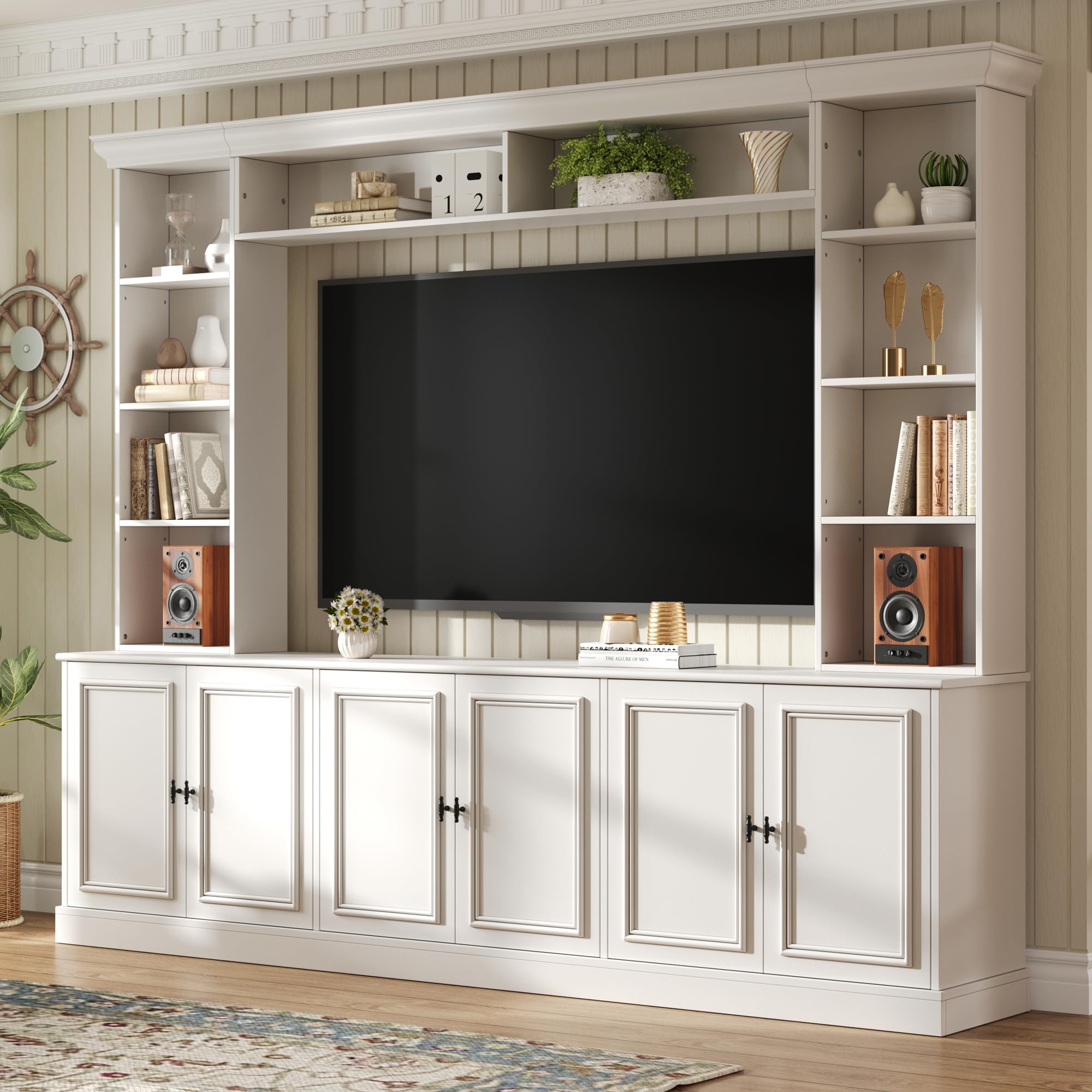 4-Piece Entertainment Center Wall Unit for TVs up to 70"