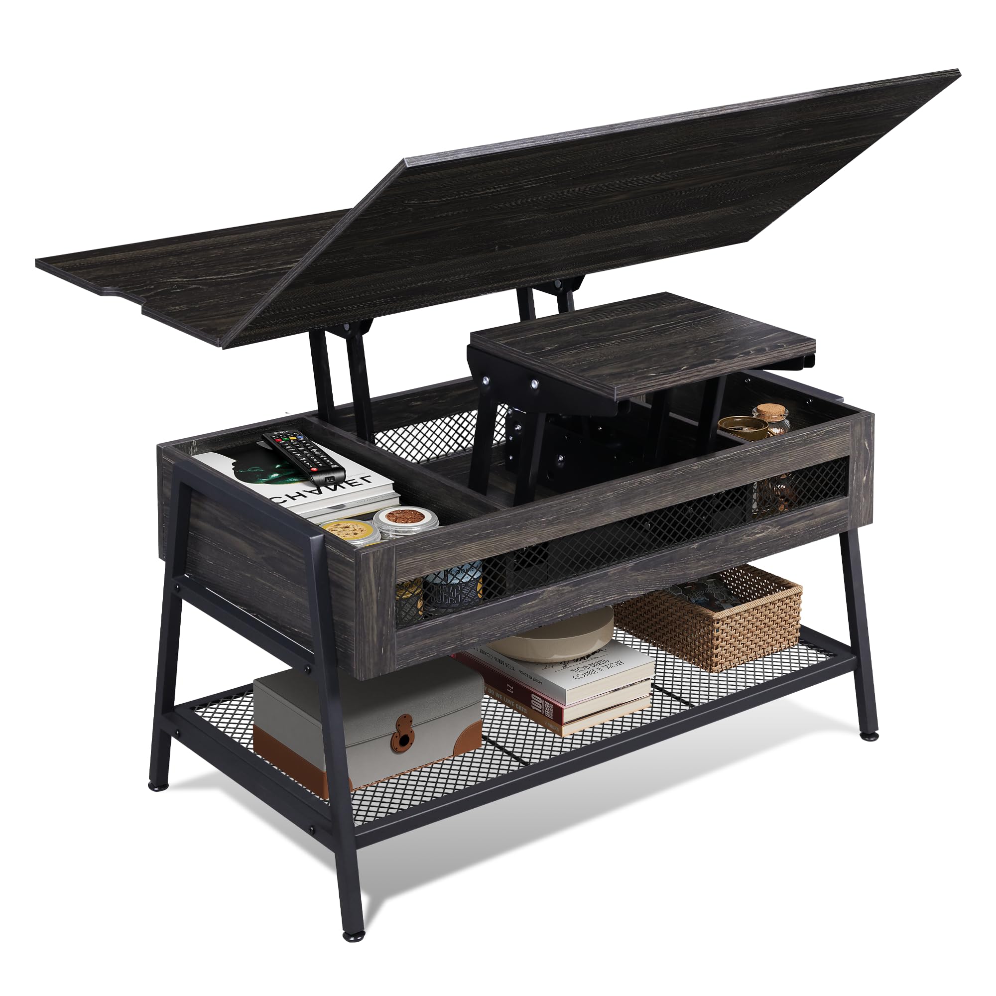 Coffee Table, Lift Top Coffee Table with Hidden Compartment