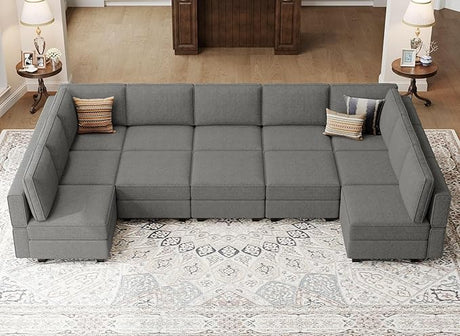 Modular Sleeper Sectional Sofa Couch Oversized U Shaped Sofa with Storage Convertible