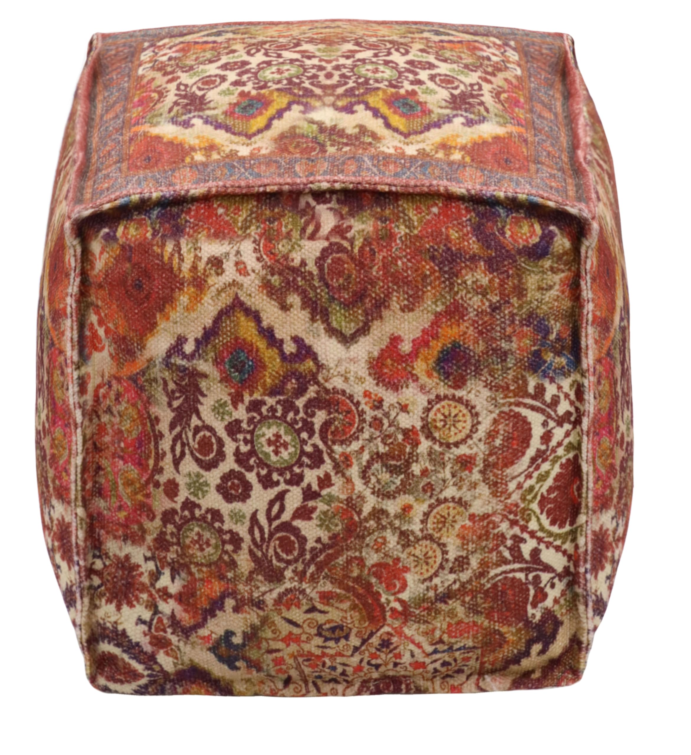 Printed Pouf - Ottoman Foot Stool Bean Bag - Dorm Kids Room Bedroom Home Décor