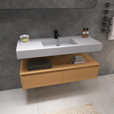 Floating Vanity Bathroom 47 Inch Wall Mounted Bathroom Storage Cabinet Single