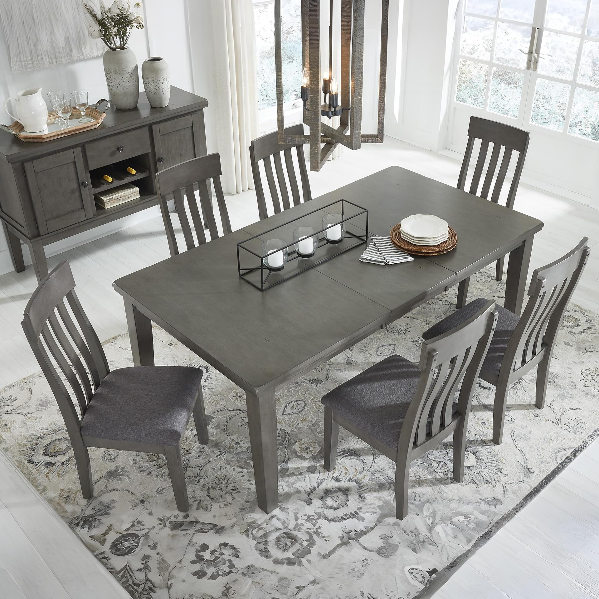 Hallanden Rectangular Dining Table with Butterfly Extension Leaf