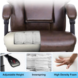 Kneading Massage Executive Office Chair, 3D Back Massage Heated Office Chair,